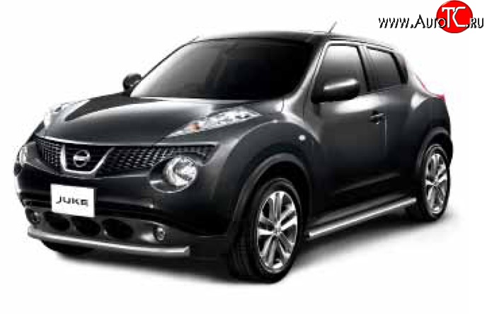 7 899 р. Защита порогов Petroil-Tuning Nissan Juke 1 YF15 дорестайлинг (2010-2014)  с доставкой в г. Воронеж