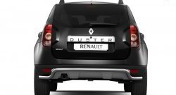 Защита Petroil Tuning заднего бампера диаметром 51 мм с изгибом под факоп Renault Duster HS дорестайлинг (2010-2015) (Нержавеющая полированная сталь)