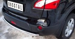 15 249 р. Защита заднего бампера (Ø63 мм, нержавейка) SLITKOFF Nissan Qashqai +2 1 J10 дорестайлинг (2008-2010)  с доставкой в г. Воронеж. Увеличить фотографию 3