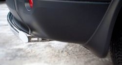 11 599 р. Защита заднего бампера (Ø75х42 мм, нержавейка) Russtal Nissan Qashqai +2 1 J10 дорестайлинг (2008-2010)  с доставкой в г. Воронеж. Увеличить фотографию 3
