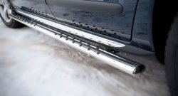 16 649 р. Защита порогов Russtal из овальной трубы с проступью Peugeot 3008 рестайлинг (2013-2017)  с доставкой в г. Воронеж. Увеличить фотографию 3
