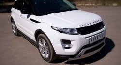 16 649 р. Защита порогов Russtal из овальной трубы с проступью (Dynamic) Land Rover Range Rover Evoque 1 L538 дорестайлинг 5 дв. (2011-2015)  с доставкой в г. Воронеж. Увеличить фотографию 2