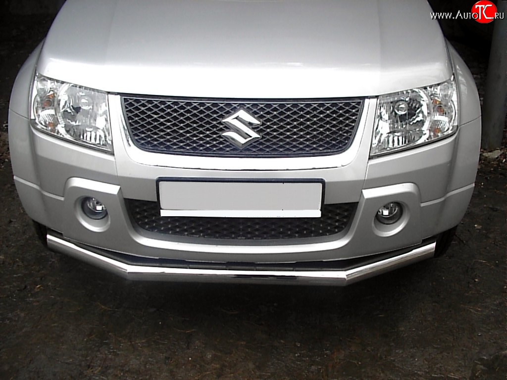 12 899 р. Одинарная защита переднего бампера SLITKOFF диаметром 70 мм  Suzuki Grand Vitara  JT 3 двери (2005-2008) дорестайлинг  с доставкой в г. Воронеж