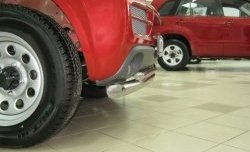 16 999 р. Защита переднего бампера (2 трубыØ63 и 42 мм, нержавейка) SLITKOFF  Suzuki Jimny  JB23/JB43 (1998-2001) дорестайлинг  с доставкой в г. Воронеж. Увеличить фотографию 2