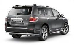 7 799 р. Защита порогов Petroil Tuning из круглой трубы диаметром 63 мм Toyota Highlander XU40 рестайлинг (2010-2013)  с доставкой в г. Воронеж. Увеличить фотографию 2