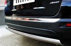 11 599 р. Защита заднего бампера (Ø75х42 мм, нержавейка) Russtal Toyota Highlander XU40 рестайлинг (2010-2013)  с доставкой в г. Воронеж. Увеличить фотографию 5