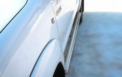 77 999 р. Защита порогов Russtal из круглой трубы диаметром 76 мм Toyota Hilux AN20,AN30  2-ой рестайлинг (2011-2016) (Защита порогов с со скосами на торцах (вариант 1))  с доставкой в г. Воронеж. Увеличить фотографию 5