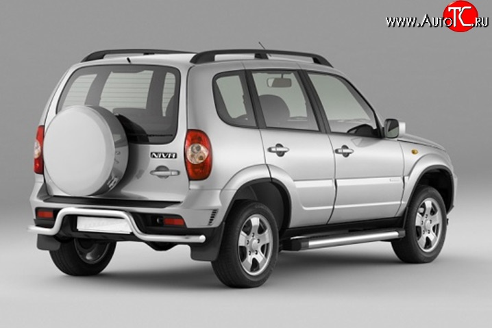 5 999 р. Защита заднего бампера DiMax 63 мм под ТСУ  Chevrolet Niva  2123 (2009-2020), Лада 2123 (Нива Шевроле) (2009-2021)  с доставкой в г. Воронеж