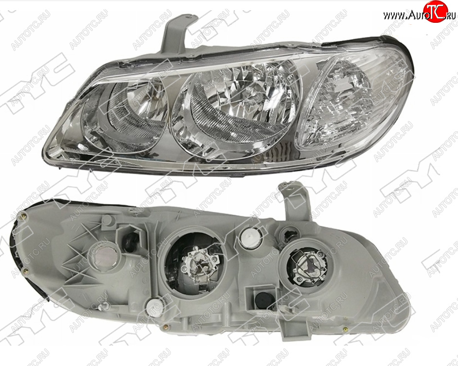 5 999 р. Левая фара (цельная, Евросвет) TYC  Nissan Bluebird Sylphy  седан (2003-2005) G10 рестайлинг  с доставкой в г. Воронеж