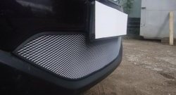 1 539 р. Сетка на бампер Russtal (хром) Nissan Qashqai 2 J11 рестайлинг (2017-2022)  с доставкой в г. Воронеж. Увеличить фотографию 5