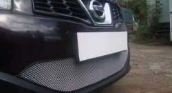 1 539 р. Сетка на бампер Russtal (хром) Nissan Qashqai 2 J11 рестайлинг (2017-2022)  с доставкой в г. Воронеж. Увеличить фотографию 7