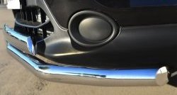 13 499 р. Защита переднего бампера (2 трубыØ75х42 и 63 мм, нержавейка) Russtal Nissan Qashqai 2 J11 дорестайлинг (2013-2019)  с доставкой в г. Воронеж. Увеличить фотографию 3
