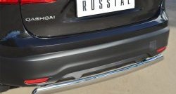 11 299 р. Защита заднего бампера (Ø75x42 мм, нержавейка) Russtal Nissan Qashqai 2 J11 дорестайлинг (2013-2019)  с доставкой в г. Воронеж. Увеличить фотографию 2