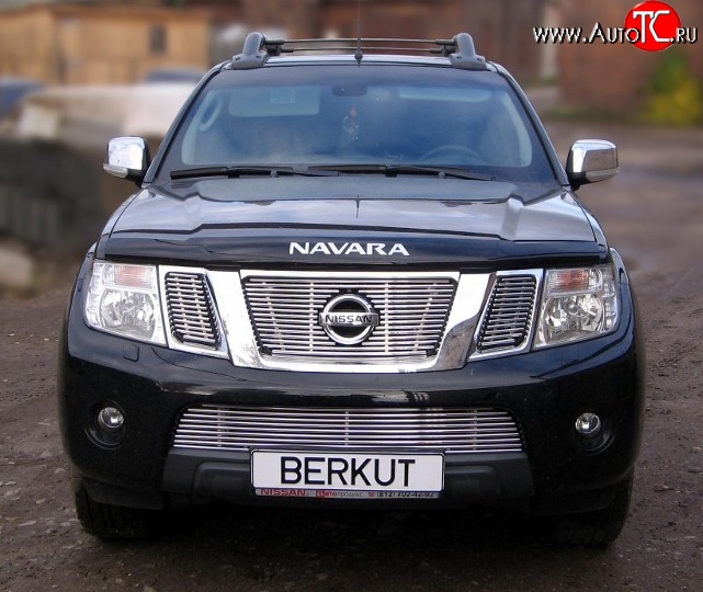 5 799 р. Декоративная вставка воздухозаборника (рестайлинг) Berkut Nissan Pathfinder R51 рестайлинг (2009-2014)  с доставкой в г. Воронеж
