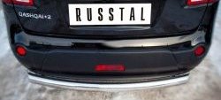 14 499 р. Одинарная защита заднего бампера из трубы диаметром 76 мм SLITKOFF Nissan Qashqai +2 1 J10 рестайлинг (2010-2014)  с доставкой в г. Воронеж. Увеличить фотографию 2
