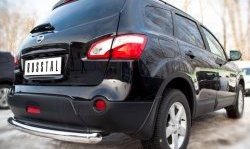 14 499 р. Одинарная защита заднего бампера из трубы диаметром 76 мм SLITKOFF Nissan Qashqai +2 1 J10 рестайлинг (2010-2014)  с доставкой в г. Воронеж. Увеличить фотографию 3