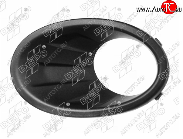 579 р. Левая оправа противотуманной фары DEPO Nissan Qashqai +2 1 J10 рестайлинг (2010-2014)  с доставкой в г. Воронеж