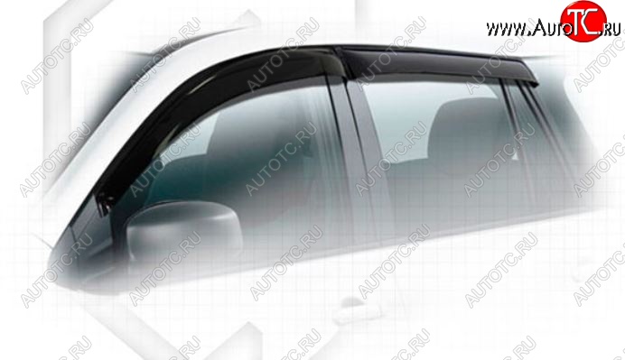 1 999 р. Дефлектора окон CA-Plastiс  Nissan AD  Y12 (2006-2016) дорестайлинг (Classic полупрозрачный, Без хром.молдинга, Крепление только на скотч)  с доставкой в г. Воронеж
