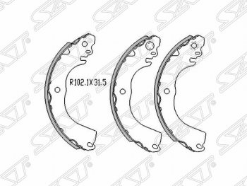 Колодки тормозные задние SAT Nissan Tiida 1 хэтчбек C11 рестайлинг (2010-2014)