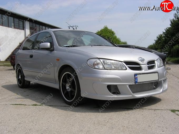 24 999 р. Передний бампер Rieger Nissan Almera N16 седан дорестайлинг (2000-2003)  с доставкой в г. Воронеж