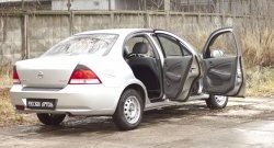 1 999 р. Накладки на порожки автомобиля RA Nissan Almera N16 седан дорестайлинг (2000-2003) (Комплект (4 шт.))  с доставкой в г. Воронеж. Увеличить фотографию 2