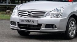 Передний бампер с правой заглушкой под крюк Стандартный Nissan Almera G15 седан (2012-2019) ()