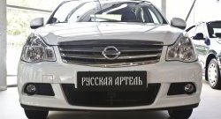 2 159 р. Защитная сетка решетки переднего бампера РА Nissan Almera G15 седан (2012-2019)  с доставкой в г. Воронеж. Увеличить фотографию 2