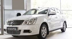 2 159 р. Защитная сетка решетки переднего бампера РА Nissan Almera G15 седан (2012-2019)  с доставкой в г. Воронеж. Увеличить фотографию 3