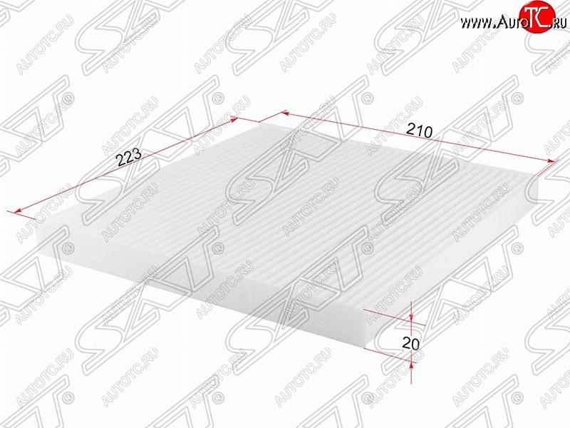 235 р. Фильтр салонный SAT (223х210х20 mm)  Nissan Almera  G15 - Note  2  с доставкой в г. Воронеж