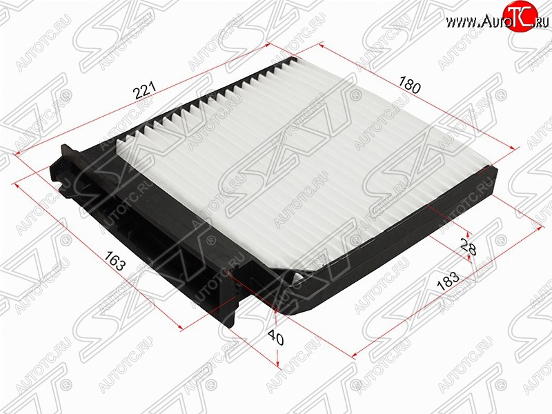 289 р. Фильтр салонный SAT (221/183х180/163х40 mm)  Nissan Almera  G15 (2012-2019), Nissan Micra  K12 (2002-2010), Nissan Note  1 (2004-2013), Nissan Terrano  D10 (2013-2022), Renault Clio ( CB,  BB,  KR,  CR,  BR) (1998-2013), Renault Duster  HS (2010-2015), Renault Logan  1 (2004-2016), Renault Sandero  (BS) (2009-2014), Renault Sandero Stepway  (BS) (2010-2014), Renault Symbol  седан (2002-2008), Renault Twingo  2 (2007-2014)  с доставкой в г. Воронеж