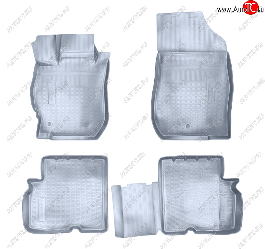 3 399 р. Коврики салона Norplast Unidec 3D  Nissan Almera  G15 (2012-2019) седан (Цвет: серый)  с доставкой в г. Воронеж
