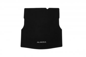 Коврик багажника Element (текстиль) Nissan Almera G15 седан (2012-2019) (Черный)