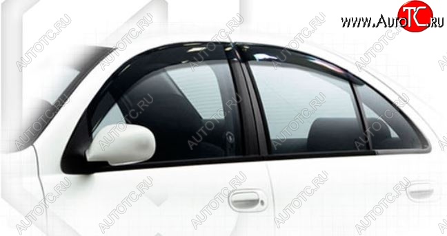1 899 р. Дефлектора окон CA-Plastiс Nissan Almera Classic седан B10 (2006-2013) (Classic полупрозрачный, Без хром.молдинга)  с доставкой в г. Воронеж