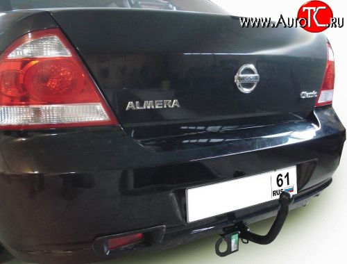 55 999 р. Фаркоп Лидер Плюс Nissan Almera Classic седан B10 (2006-2013) (Без электропакета)  с доставкой в г. Воронеж