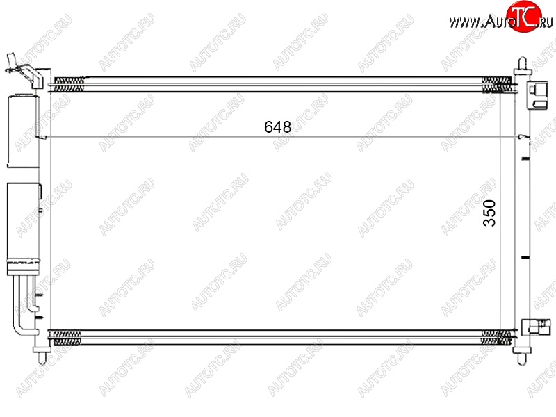 4 299 р. Радиатор кондиционера SAT  Nissan Cube ( 2,  3) - Tiida ( 1 хэтчбэк,  1 седан,  1 хэтчбек)  с доставкой в г. Воронеж