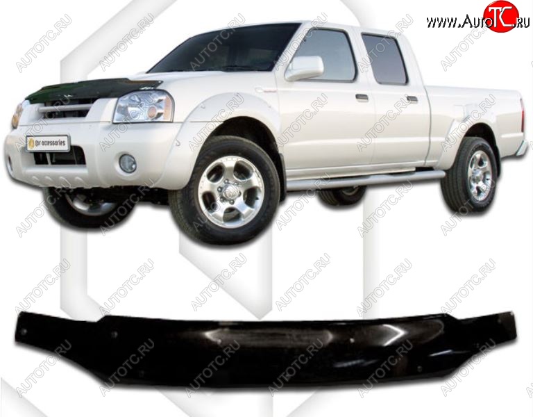 1 999 р. Дефлектор капота CA-Plastic  Nissan Datsun (2003-2025) (Classic черный, Без надписи)  с доставкой в г. Воронеж