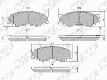 Колодки тормозные (передние) SAT Nissan Datsun (1990-1995)