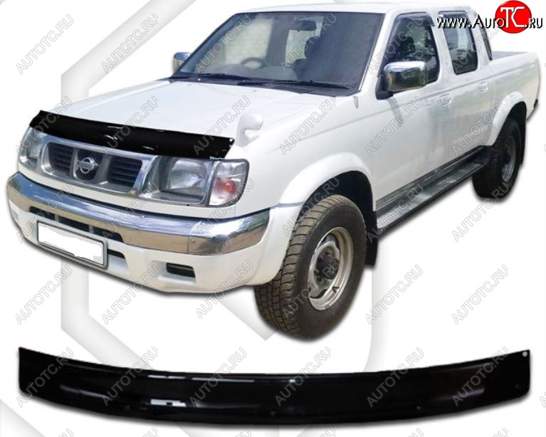 1 999 р. Дефлектор капота CA-Plastic  Nissan Datsun (1997-2002) (Classic черный, Без надписи)  с доставкой в г. Воронеж