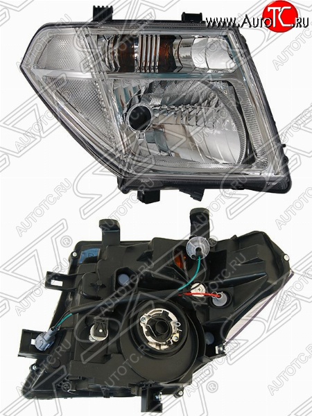 4 599 р. Правая фара передняя SAT Nissan Pathfinder R51 дорестайлинг (2004-2007)  с доставкой в г. Воронеж