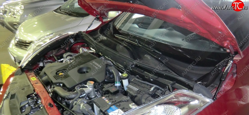 2 199 р. Газовый упор капота Berkut Nissan Juke 1 YF15 рестайлинг (2014-2020)  с доставкой в г. Воронеж