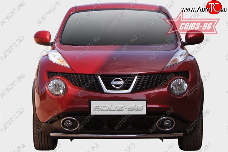 12 239 р. Защита переднего бампера одинарная 4х2 Souz-96 (d42).  Nissan Juke  1 YF15 (2010-2020) дорестайлинг, рестайлинг  с доставкой в г. Воронеж
