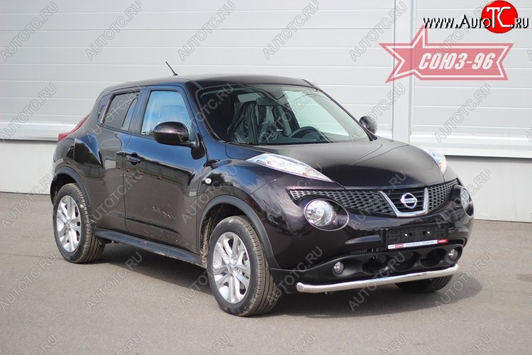 15 488 р. Защита переднего бампера одинарная 4x2 Souz-96 Premium (d60)  Nissan Juke  1 YF15 (2010-2020) дорестайлинг, рестайлинг  с доставкой в г. Воронеж