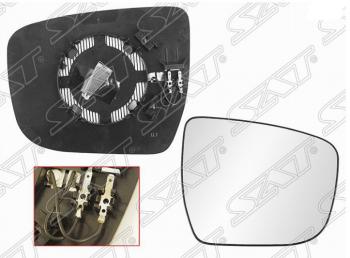 Правое полотно зеркала SAT (с обогревом) Nissan Qashqai 2 J11 рестайлинг (2017-2022)