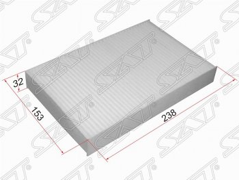 247 р. Фильтр салонный SAT (238х153х32 mm)  Nissan Juke  1 YF15 (2014-2020), Nissan Sentra  7 (2014-2017), Renault Fluence (2010-2016)  с доставкой в г. Воронеж. Увеличить фотографию 1