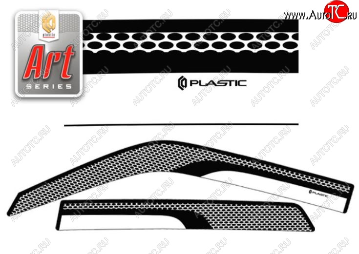 2 159 р. Дефлектора окон CA-Plastic  Nissan Juke  1 YF15 (2010-2020) дорестайлинг, рестайлинг (Серия Art графит)  с доставкой в г. Воронеж