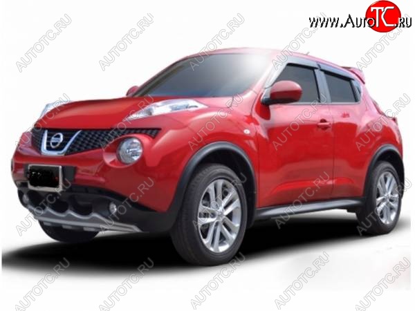 4 999 р. Накладка на передний бампер Impul-style Nissan Juke 1 YF15 дорестайлинг (2010-2014) (Неокрашенная)  с доставкой в г. Воронеж