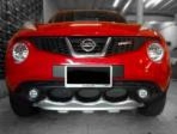 4 999 р. Накладка на передний бампер Impul-style Nissan Juke 1 YF15 дорестайлинг (2010-2014) (Неокрашенная)  с доставкой в г. Воронеж. Увеличить фотографию 2