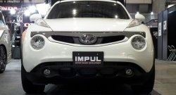 5 249 р. Решётка радиатора Impul Nissan Juke 1 YF15 дорестайлинг (2010-2014) (Неокрашенная)  с доставкой в г. Воронеж. Увеличить фотографию 2