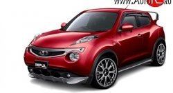 5 249 р. Решётка радиатора Impul Nissan Juke 1 YF15 дорестайлинг (2010-2014) (Неокрашенная)  с доставкой в г. Воронеж. Увеличить фотографию 7