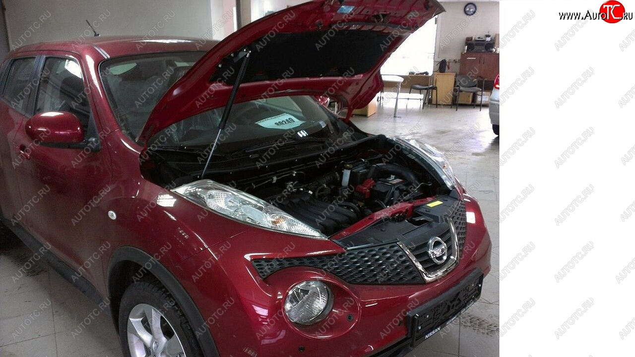 1 949 р. Упоры капота Russtal Nissan Juke 1 YF15 рестайлинг (2014-2020)  с доставкой в г. Воронеж